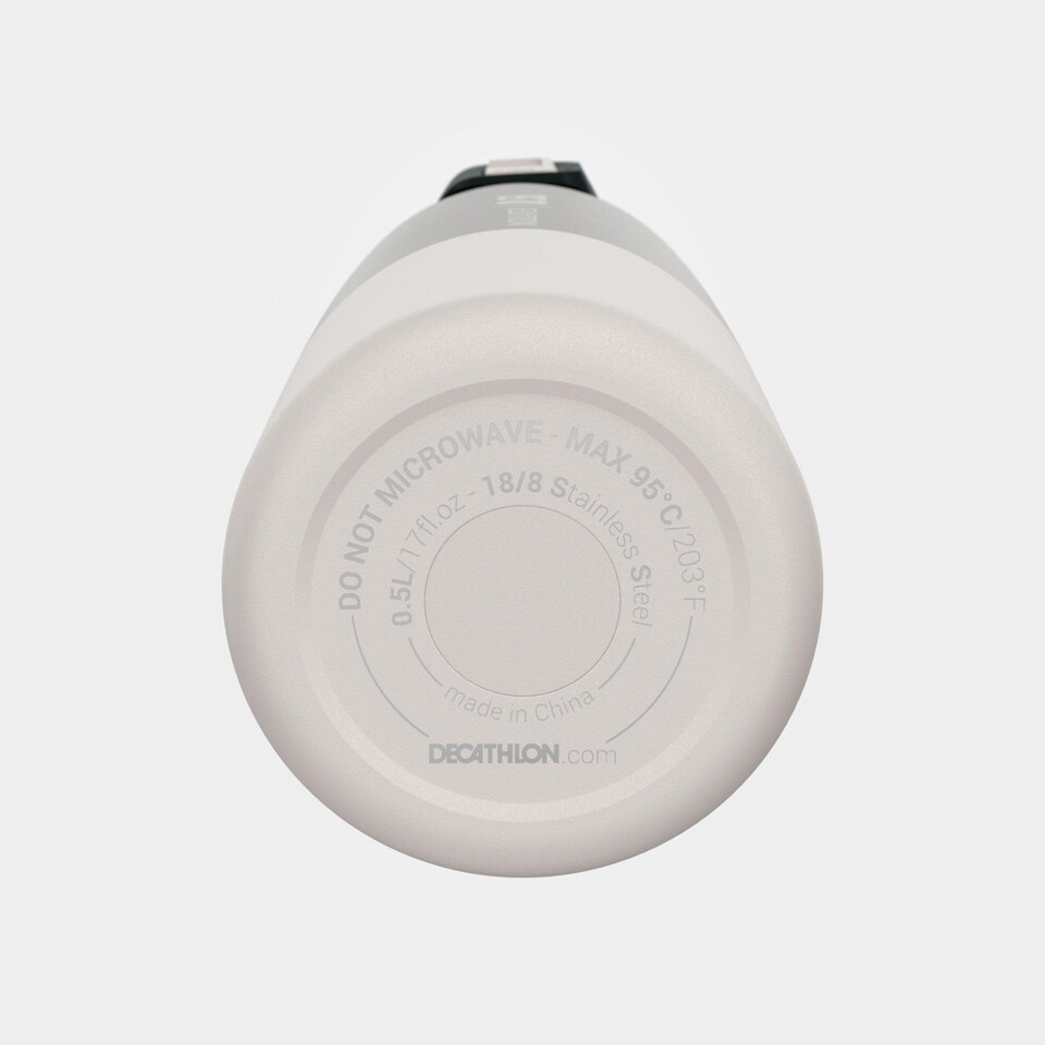 image 1 of Decathlon 0.5 L stainless steel insulated flask 900 with quick-release cap for hiking