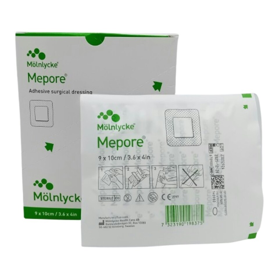image 1 of Mepore 9cm x 10cm Box of 50 Adhesive Dressings