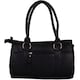 image 2 of London Leathergoods Womens Soft Premium Geunine Leather Large Shoulder / Hand Bag | Black | Black