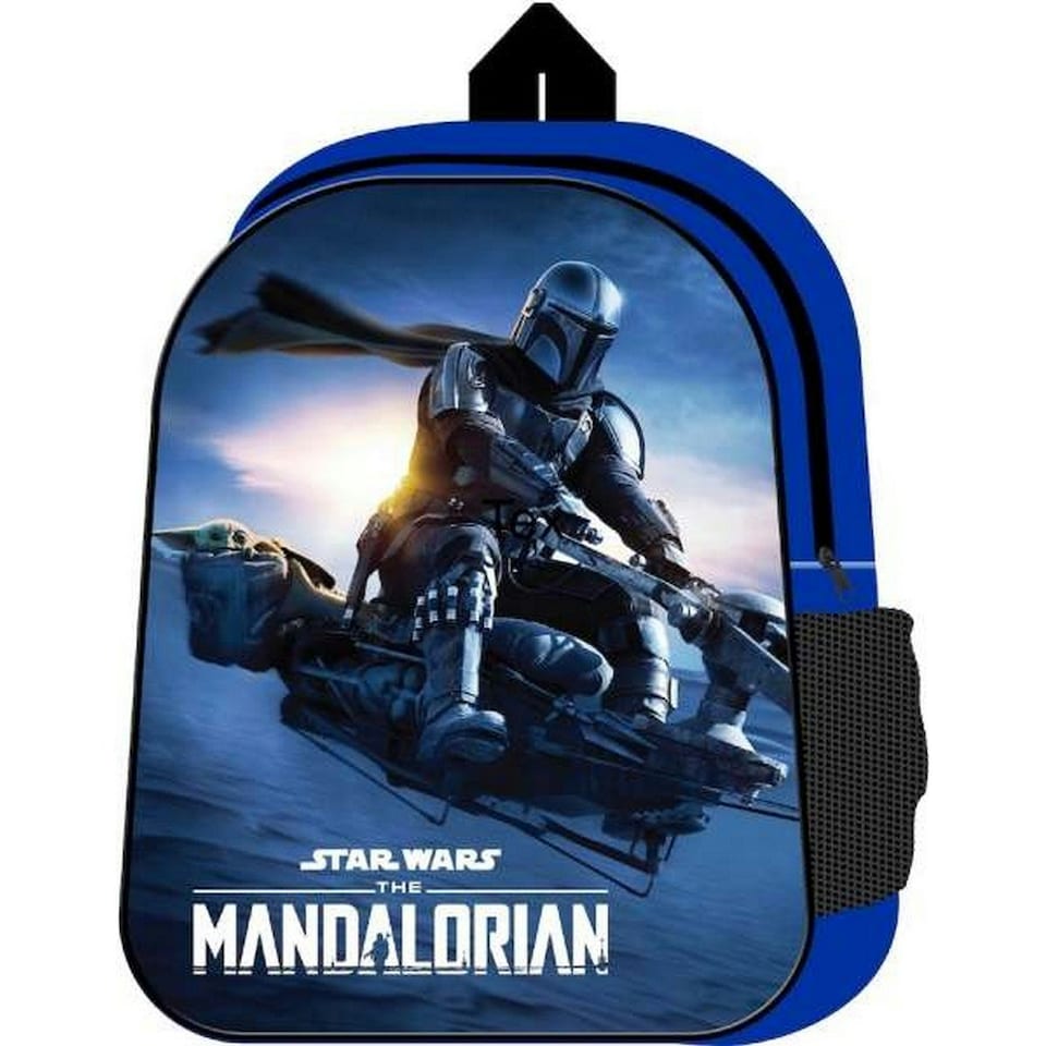 Star Wars: The Mandalorian Character Backpack - Blue/Black - One Size