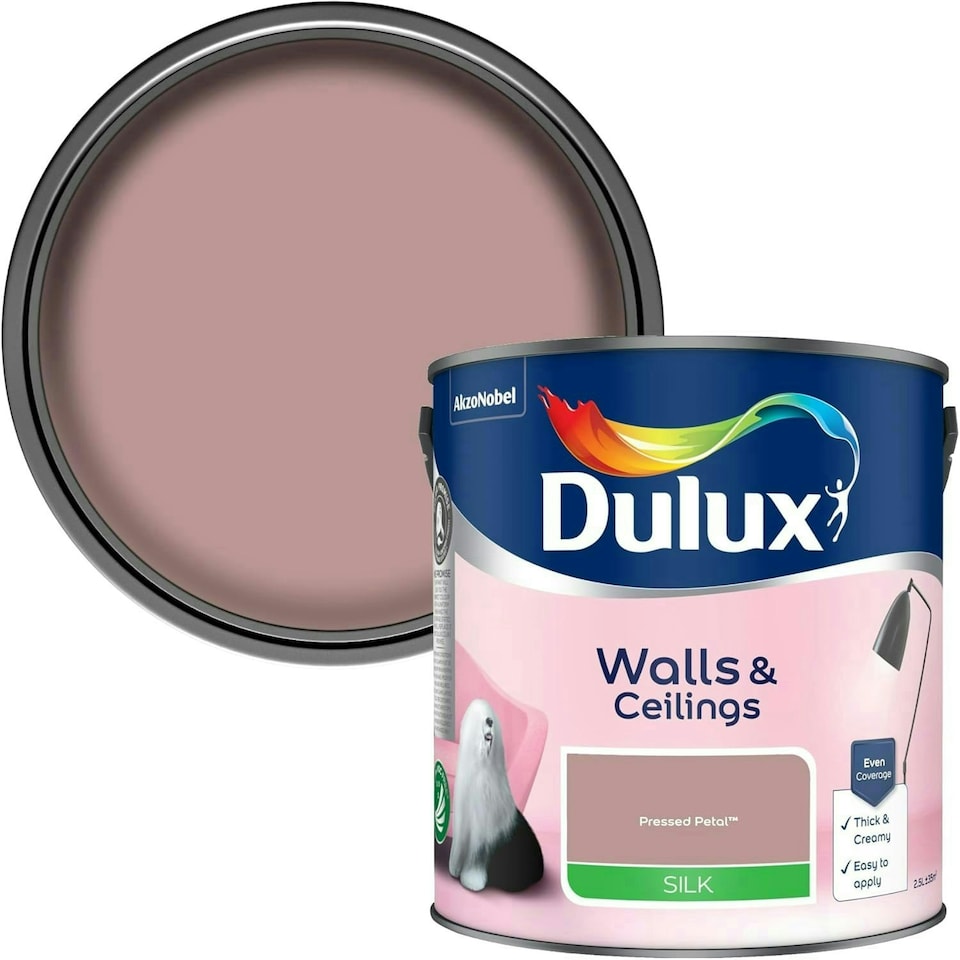 image 1 of Dulux Silk 2.5L Pressed Petal