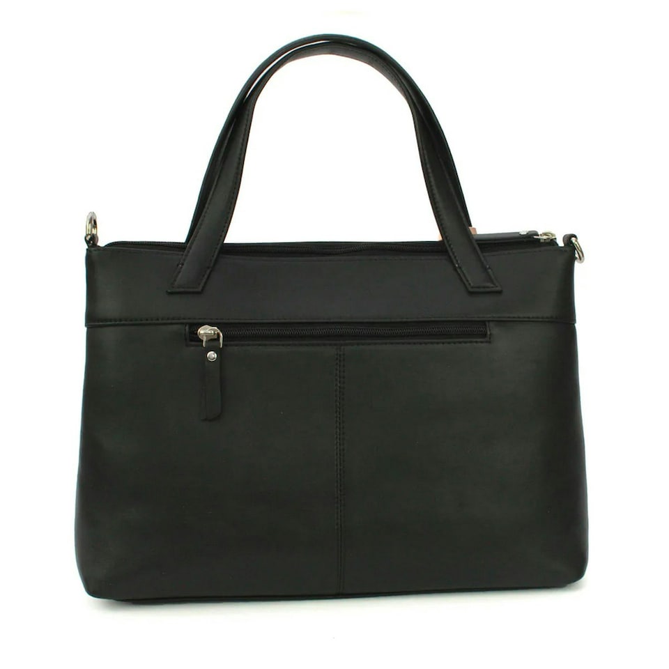 image 1 of Eastern Counties Leather Verity Leather Handbag - Black - One Size Black