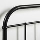 image 4 of Aldbury Modern Traditional Style Black Metal Bed Frame (Small Double)