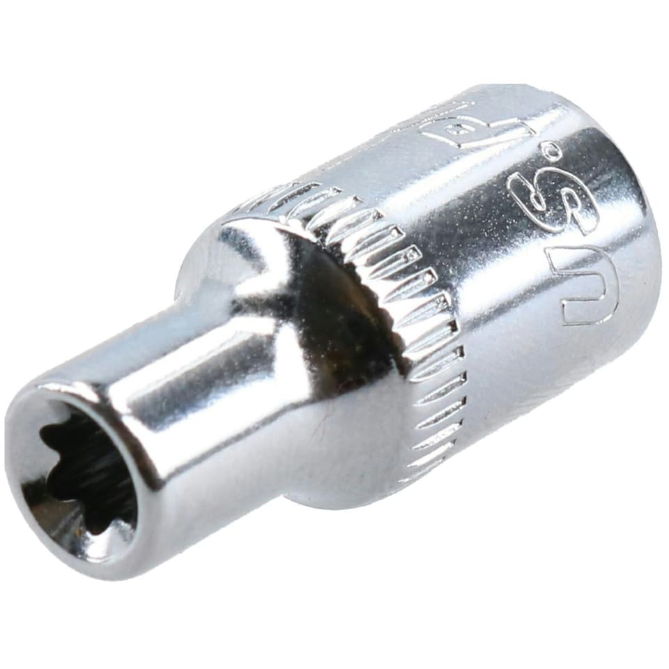 image 1 of E5 Female Torx Socket Star Bit 1/4" Drive Standard External Chrome Vanadium