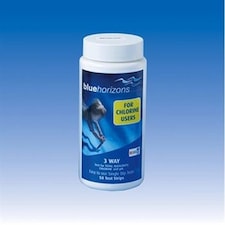 Blue Horizons - 3-Way Chlorine Test Strips 1 X 50 Strips Chlorine PH TA
