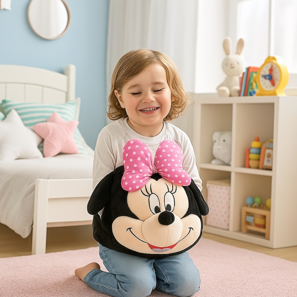 image 1 of Minnie Mouse Cosy Plush Hand Warmer Cushion