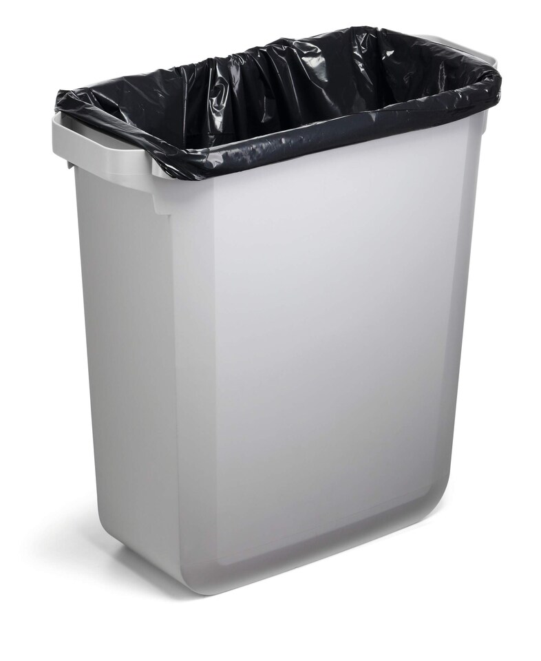 image 1 of Durable 60L Waste Bin Red | Rectangular Recycling Bin | Food Bin | DURABIN | Red