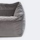 image 3 of Cecilia Bean Bag Sofa Charcoal Grey Giant Velvet Bean Bag Chair | Grey | Charcoal Grey | XL | 1