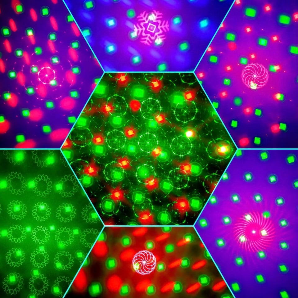 image 1 of Mr Entertainer Moonflare 3-in-1 LED and Laser Party Light