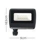 image 4 of ValueLights LED 10w IP65 Black Outdoor Garden Flood Wall Light In Cool White