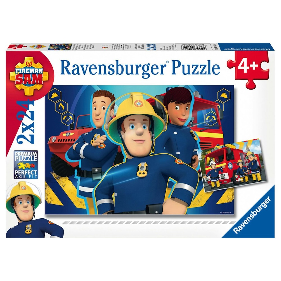 image 1 of Ravensburger Fireman Sam 2x24 Piece Jigsaw Puzzle