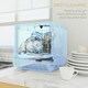 image 6 of HOMCOM Worktop Dishwasher w/ 4 Place Settings 6 Programs, White