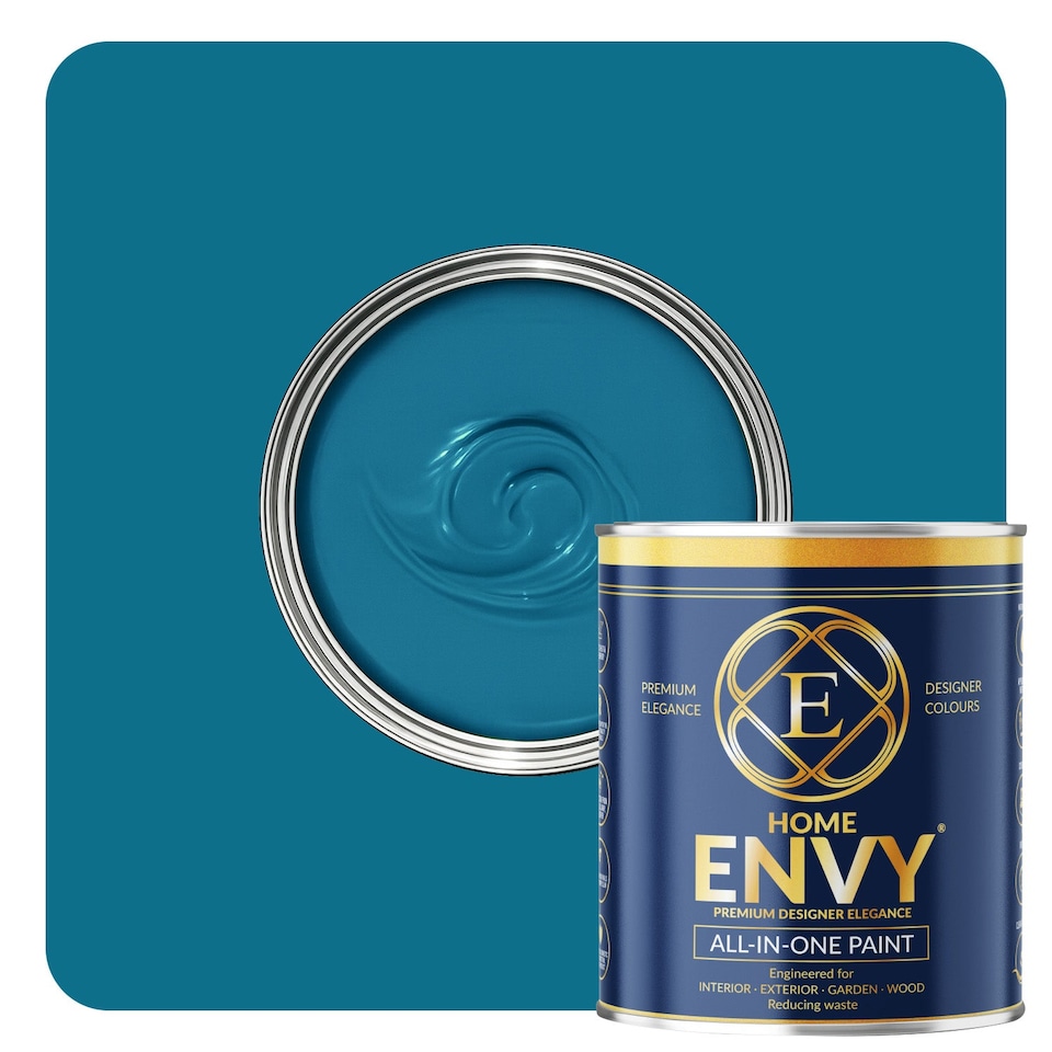 image 1 of ENVY All-in-One Paint - High Coverage Multi Surface Paint for Walls, Wood & Furniture  - Blue Sea Heritage - 5L - Matt