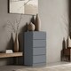 image 4 of FWStyle Stora 4 Drawer Chest of Drawers - Matt Dark Grey
