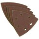 image 3 of Hook Loop Delta Sanding Abrasive Discs Pads 93mm Triangle 80 Grit Medium 5pc