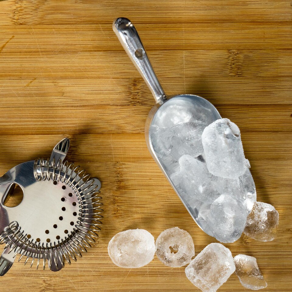 image 1 of Rink Drink Aluminium Ice Scoops - 3.5oz - Pack of 10