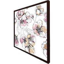Flower illustration (Picture Frame) Brown | XL