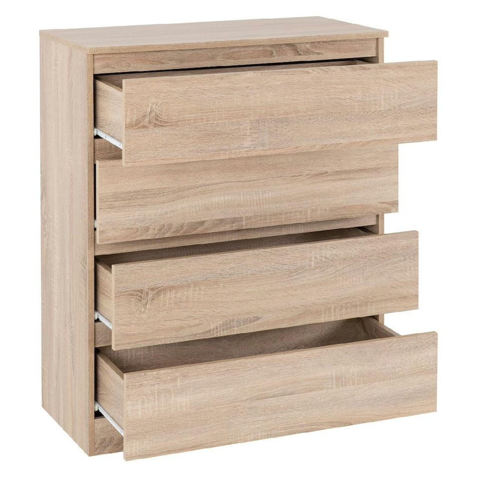 image 1 of Malvern 4 Drawer Chest Black