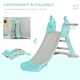 image 8 of HOMCOM 2 in 1 Kids Slide with Basketball Hoop 18 months -4 Years Old Deer Blue