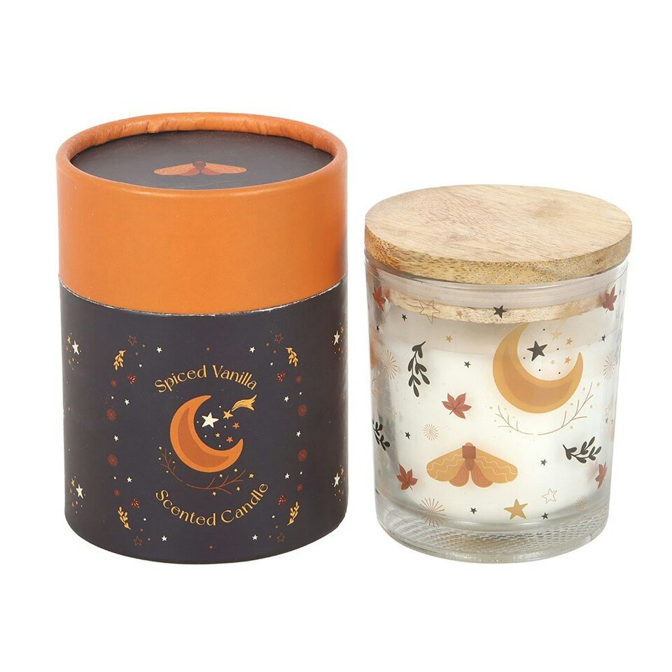 image 1 of Autumn Magic Scented Spiced Vanilla Jar Candle White