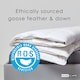 image 2 of Homescapes 4.5 Tog Duvet Luxury Goose Feather and Down for Summer Lightweight, King