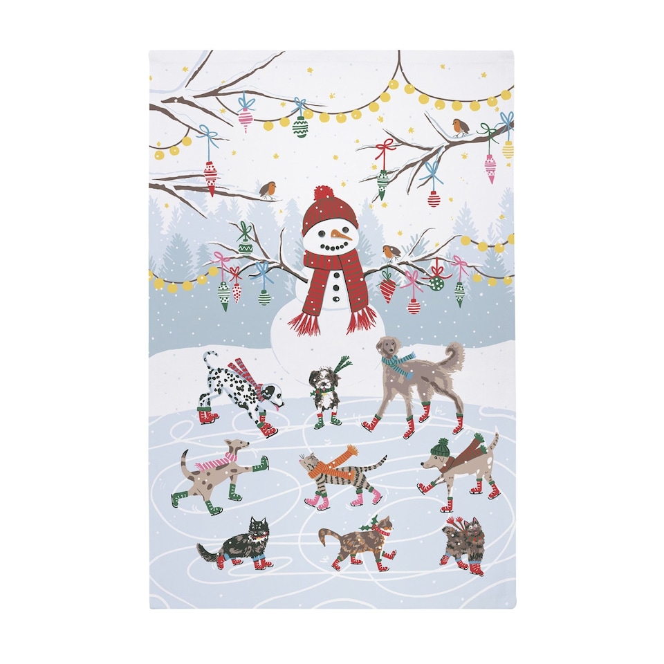 Ulster Weavers Christmas Tea Towel Tea Towel - Cotton Blue