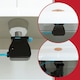 image 5 of SPARES2GO Universal Toilet Cistern Dual Flush Push Button Kit for 20mm 40mm 50mm 60mm Lid Hole (Brushed Copper)