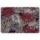 image 1 of Tropical Leaves in Red, White & Grey (Placemat)
