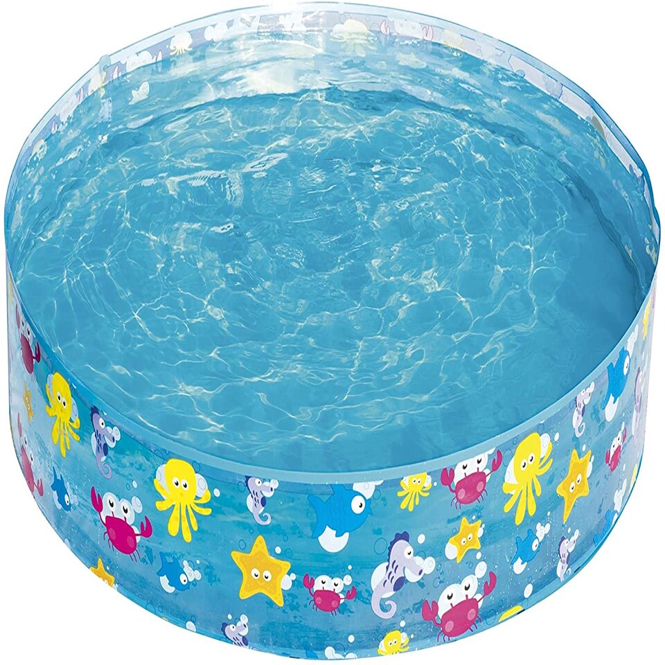 image 1 of Bestway Kids Paddling Pool Rigid Multicolour Star Fish Swimming Pool for Garden Play Fun