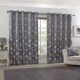 image 4 of English Garden Lined Eyelet Jacquard Curtains 228cm x 228cm Silver | Grey | Grey
