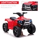 image 4 of HOMCOM 6 V Kids Ride on Cars Electric ATV for 18-36 months Toddlers Black+Red