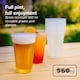 image 3 of 50pc Plastic Cups 560ml Cold Drinks BBQs Picnics Weddings