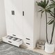 image 6 of 3 Door 4 Drawer Wardrobe With Hanging Rail And Storage Shelf | White | White Carcass & Door | 1
