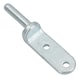 image 5 of 12.5mm Bolt On Gudgeon Tailboard Hinge Pin for Trucks Trailers Zinc Plated 20pc | Silver