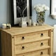 image 4 of Vida Designs Corona 5 Drawer Chest of Drawers Rustic Furniture, Solid Pine Wood