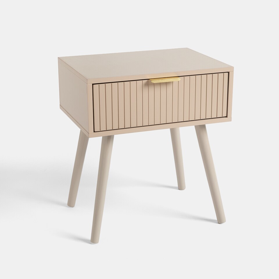 image 1 of OHS Venice Bedside Table 1 Drawer Cabinet Nightstand Storage Unit