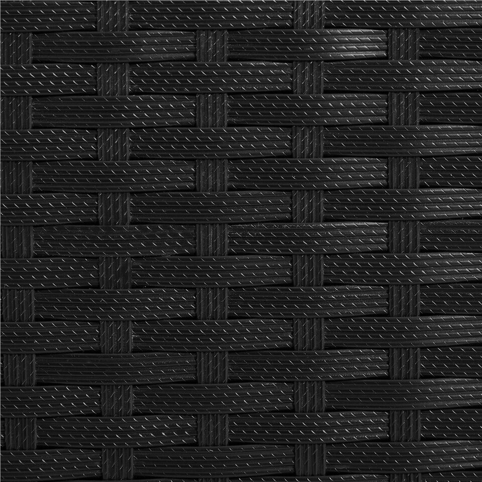 image 1 of Yaheetech 3-Piece Patio Set Rattan Chairs & Table Black/Beige