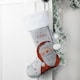 image 3 of Personalised Santa Silver Grey Stocking