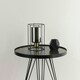 image 2 of Sabrina Black and Smoked Glass Table Lamp Black