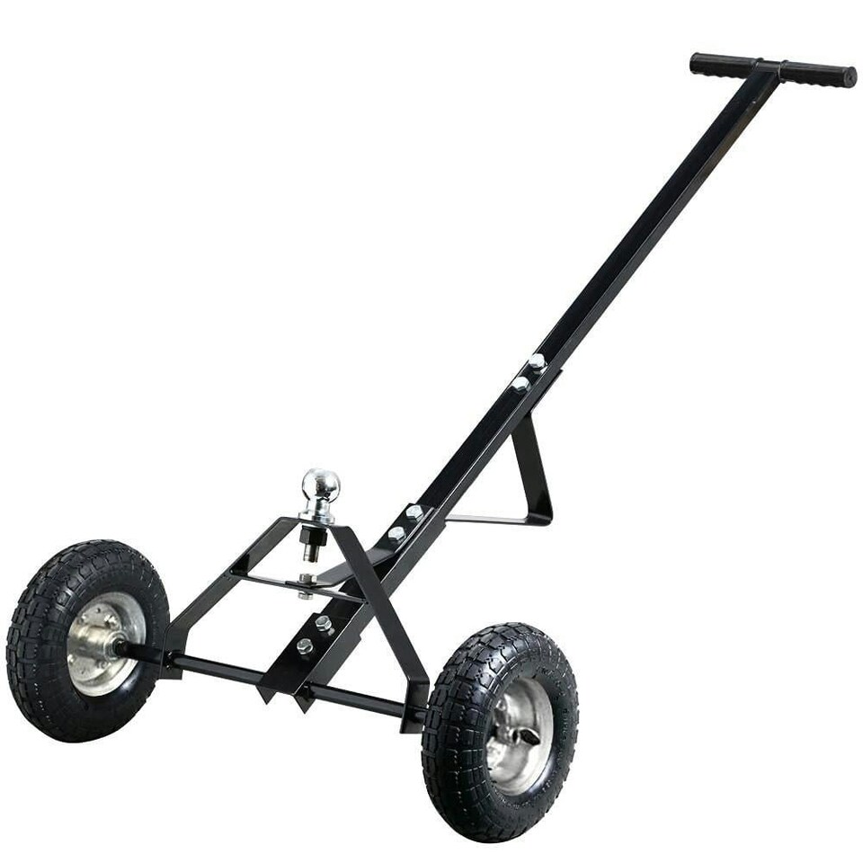 image 1 of Oypla Metal Caravan Boat Jet Ski Trailer Dolly - Black - 275KG Load Capacity