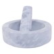 image 1 of Interiors By Premier 250ml Grey Marble Mortar And Pestle, Durable Natural Stone Grinder For Kitchen Use