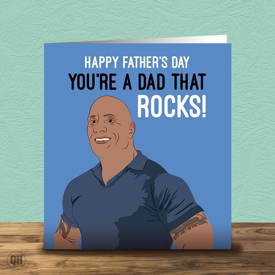 Father's Day Card You're A Dad That Rocks