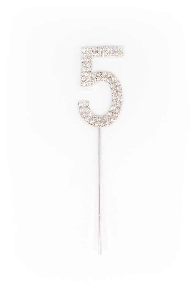 image 1 of 25  Silver Diamond Sparkley CakeTopper Number Year For Birthday Anniversary Party Decorations | Silver