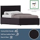 image 7 of Vida Designs Lisbon 3ft Single Ottoman Bed Storage Faux Leather, Brown, 90 x 190cm