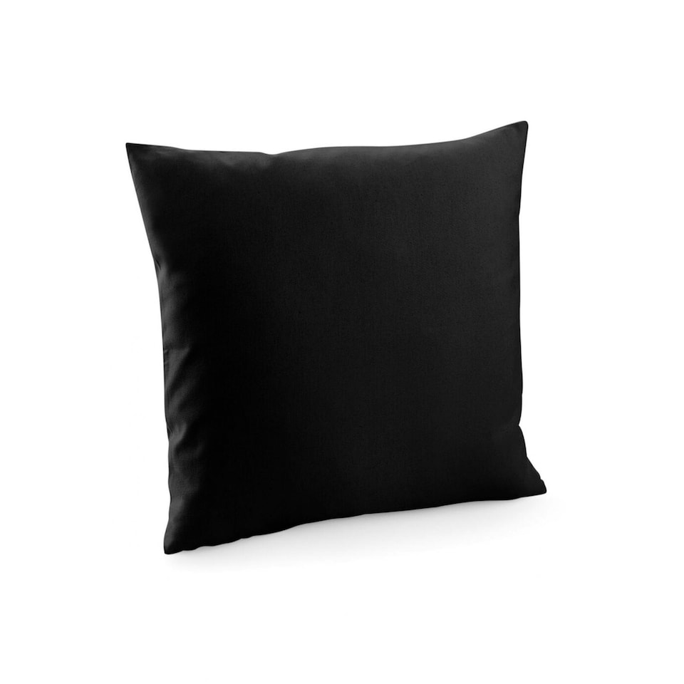 Westford Mill Fairtrade Cushion Cover - Black - 50cm x 50cm