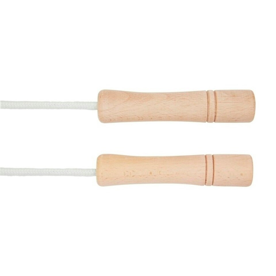 image 1 of Avenue Denise Wooden Skipping Rope - Off White/Beige - One Size