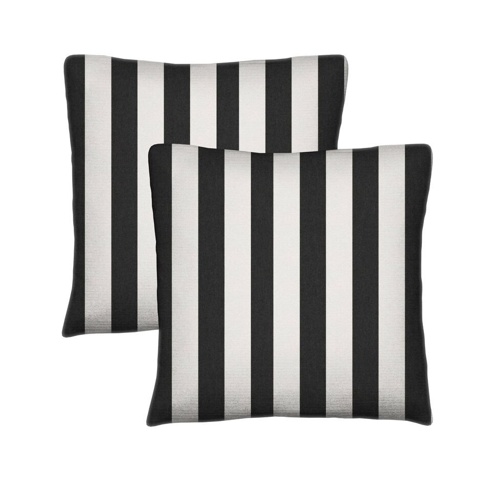 image 1 of Covers&All Sunbrella Throw Pillows Pack Of 2, Square 20 in x 20 in, Cabana Classic