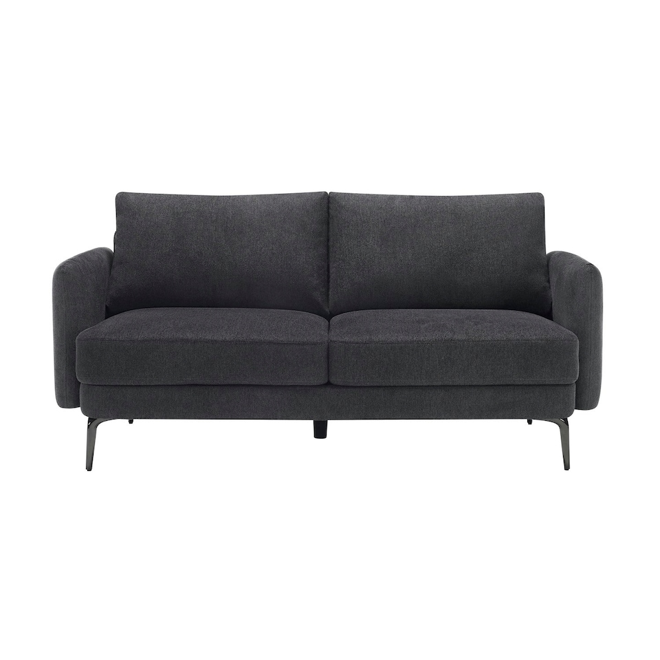 image 1 of Sofia 3 Seater Fabric Scandi Style Sofa | Grey | Grey