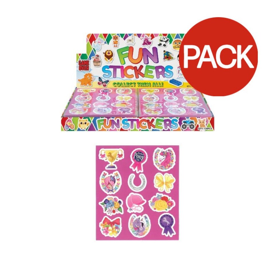 Henbrandt Horse Stickers (Pack of 120) - Multicoloured - One Size