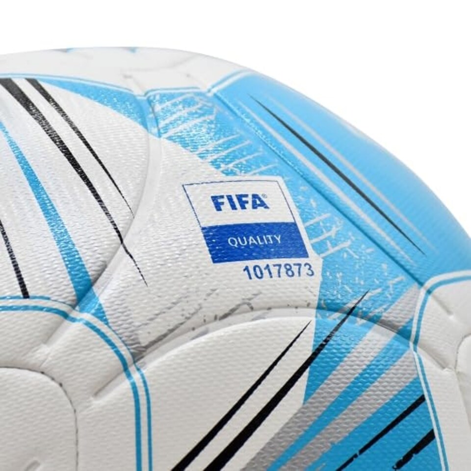image 1 of Precision Rotario FIFA Quality Match Football 2024 - 4 - White/Cyan/Black/Silver - Precision - PRF15804 White